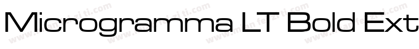 Microgramma LT Bold Extended字体转换